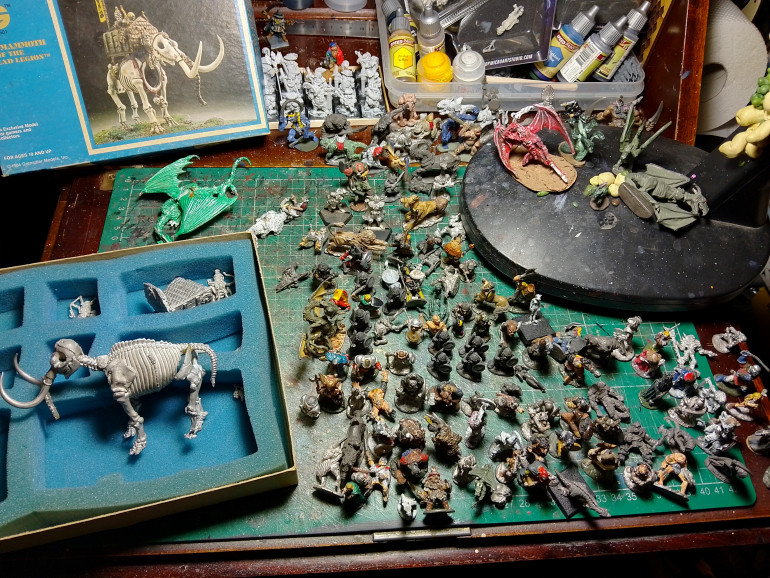 Kind of blown away by this pile of old shame that was a gift from a great mate, now all I need is the time to paint it.