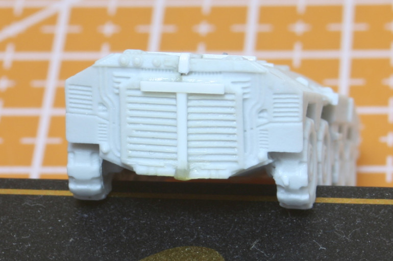 Plasticard used to cover up defect.