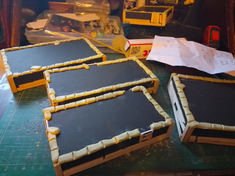 Added some coffee sticks and putty sandbags