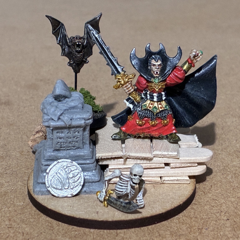 A mock up just to get the height and placement right.