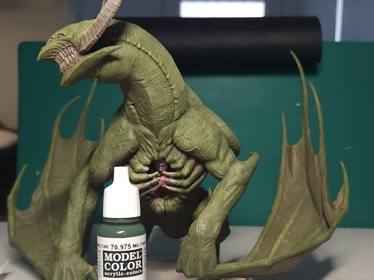 Shadows for the creases and folds in the skin, and the underside of the body.