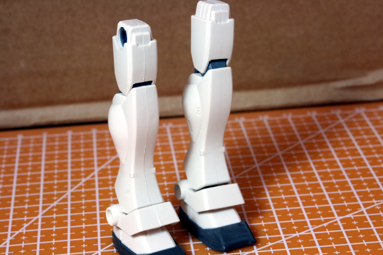 Working on the legs.  The best way to attach the parts is to add extra glue, create a lip, let it dry and sand down.   