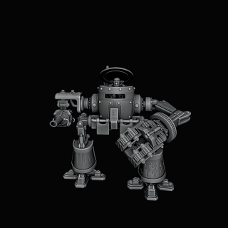 Making the mech more print friendly and adding more details to flat panels