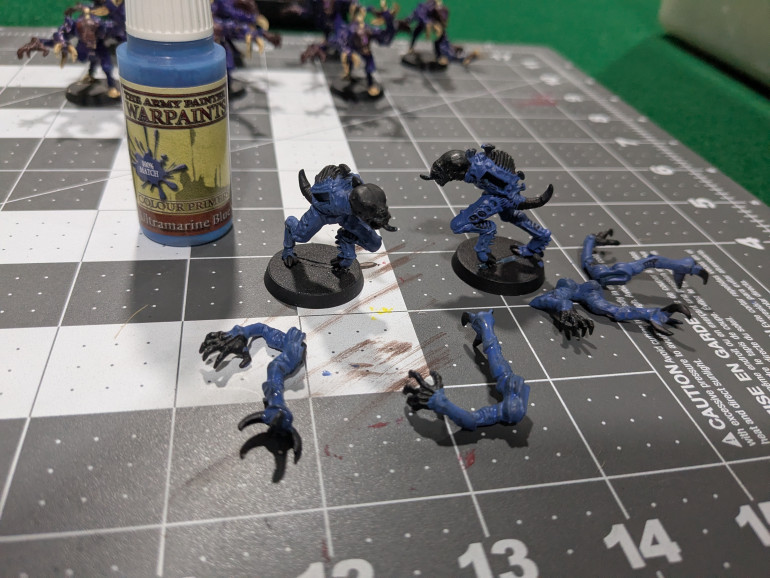 They blue themselves