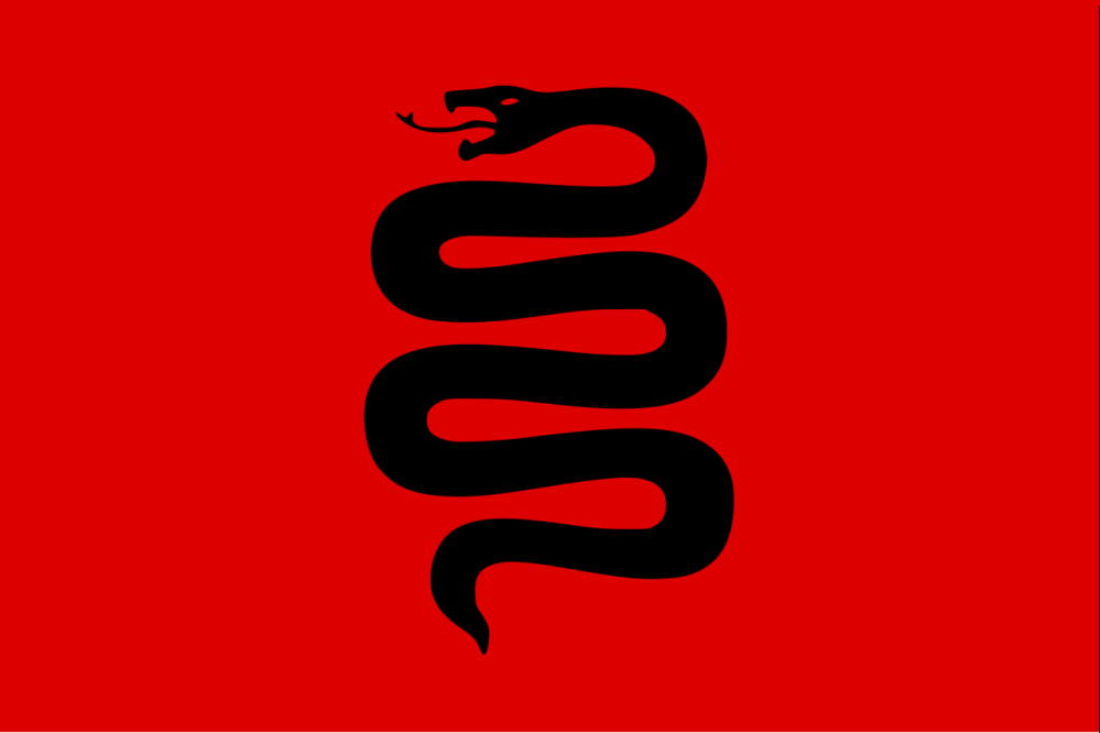 Beneath the banner of the black serpent