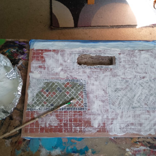 Bit of Tile Grouting and Homemade Decals