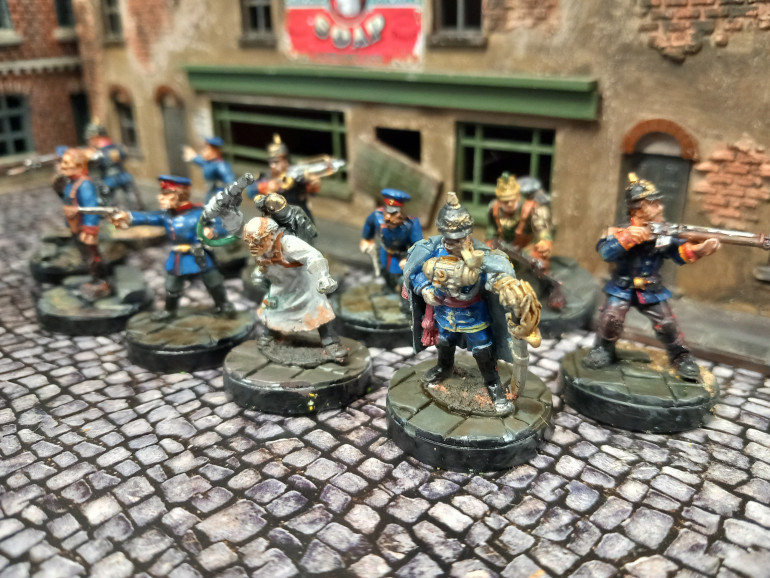 German themed gentleman's club. Mix of westwind and northstar steampunk minis