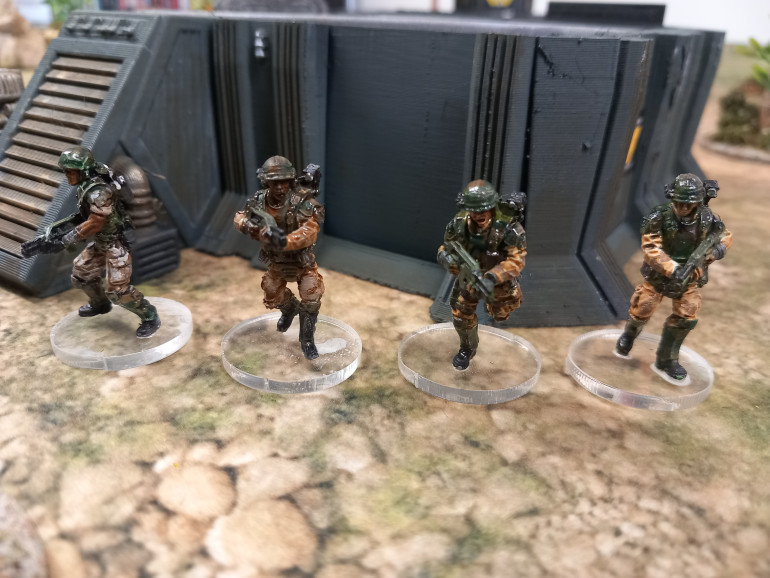 Before the mission roles can be made for additional forces. Command refused, claiming the mission was not of high enough priority. Only four grunts are to accompany our heroes. Next step is to role up the mission
