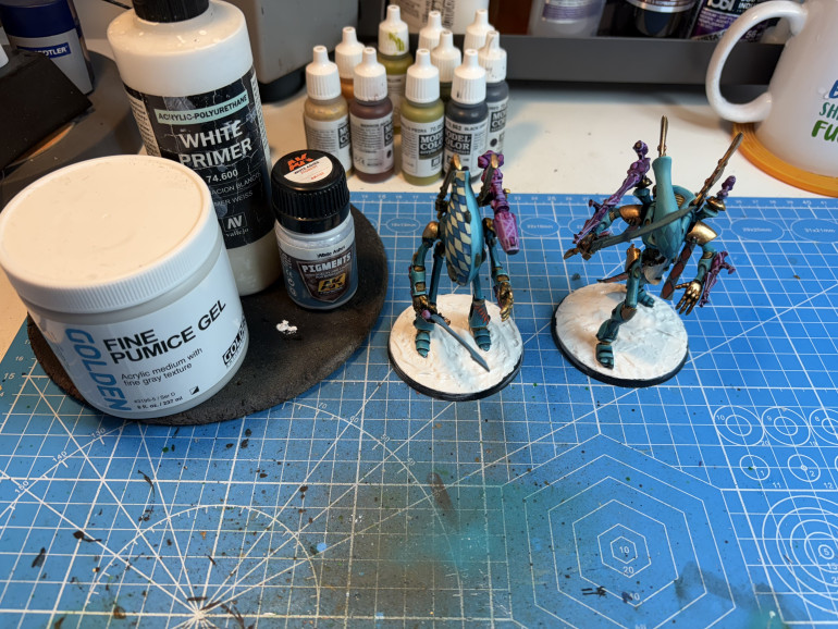 And then there were two - waiting for base to dry.