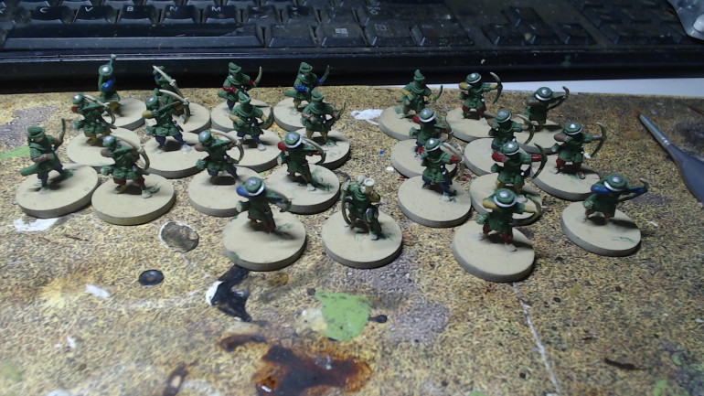 The Silver Helmets and sword hilts