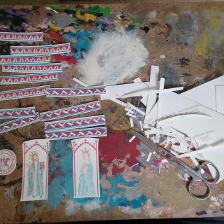 Bit of Tile Grouting and Homemade Decals