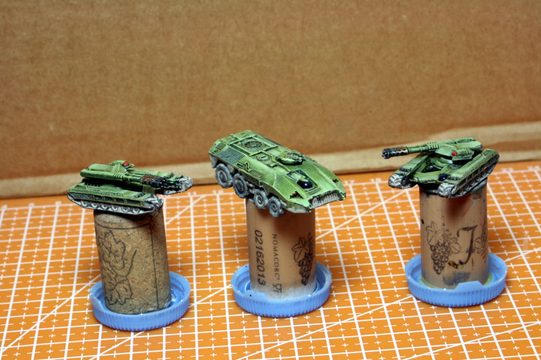 The armour has been shaded, given a wash, and weathered.