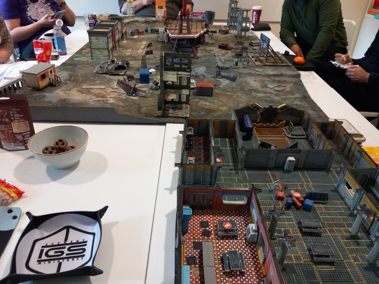 Instead of the usual starwars game on may the 4th, this year we did fallout. As I was so preoccupied hosting and being gm and birthday boy I had no time to take photos. But we played three scenarios in four hours. Our vault dweller escaped the vault. Then they met dogmeat while seeing off raiders. They then scrambled to the red rocket and the safety of a settlement. The three games were played across one large table.