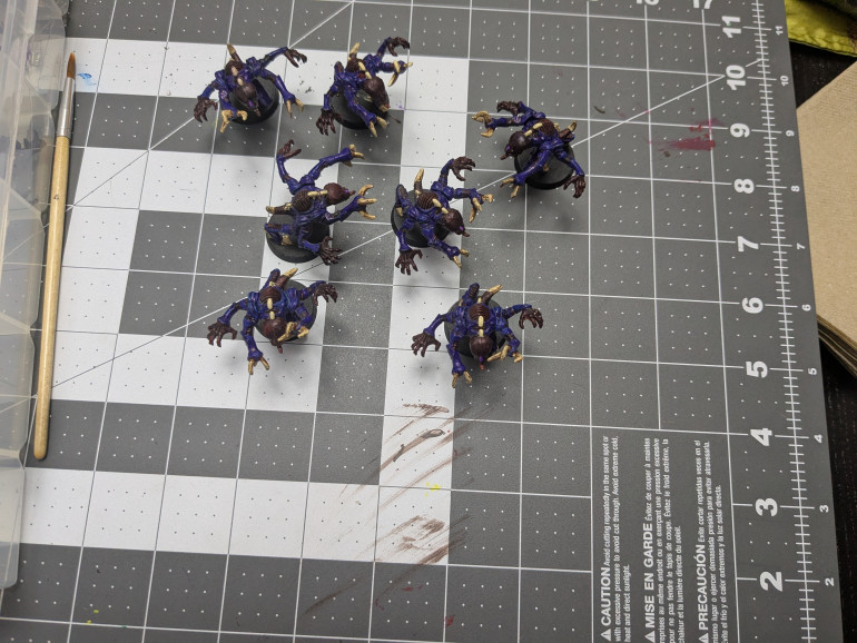 All the painted ones are touched up