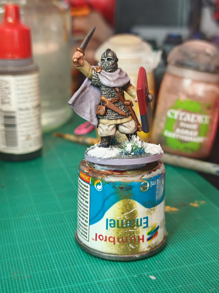 Purple is my colour of choice for the Warlord and I emphasised this with a purple cloak.