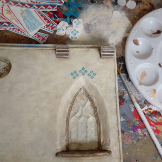 Bit of Tile Grouting and Homemade Decals