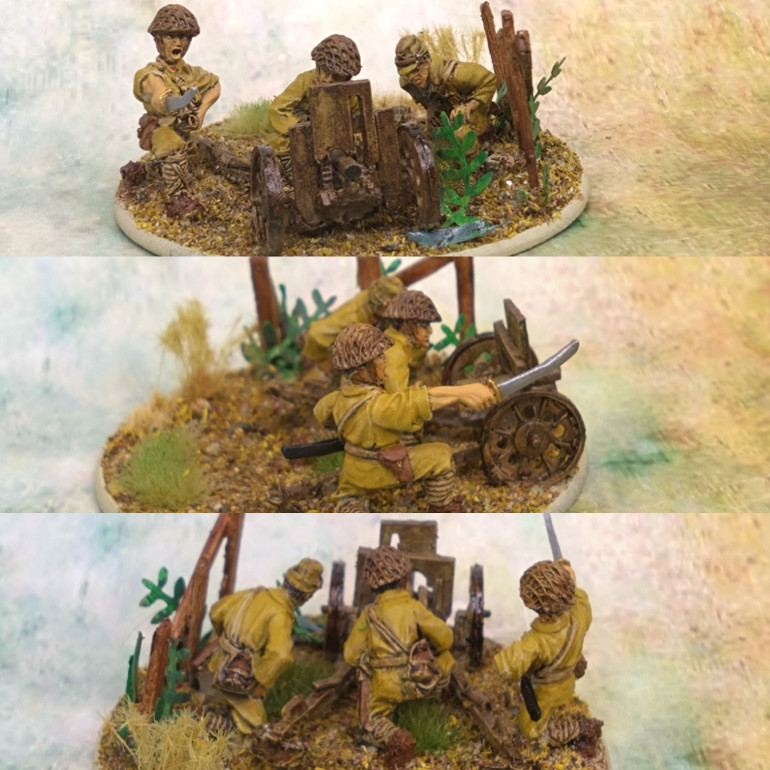 Finally built this. I hope it's built right, but a lack of assembly drawing had me checking Google images until I think I got it right. This kit taught me a few lessons and somehow I regressed and ignored a couple of lessons I had already learned as well. (Painted them once stuck down, put basing materials down before I had finished). Gluing the wheels on meant that I had to raise the body and I should have used the activator spray for ease of assembly. The paint job should blend in with my current sets. Elements of the basing were fun to make.