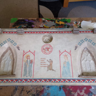 Bit of Tile Grouting and Homemade Decals