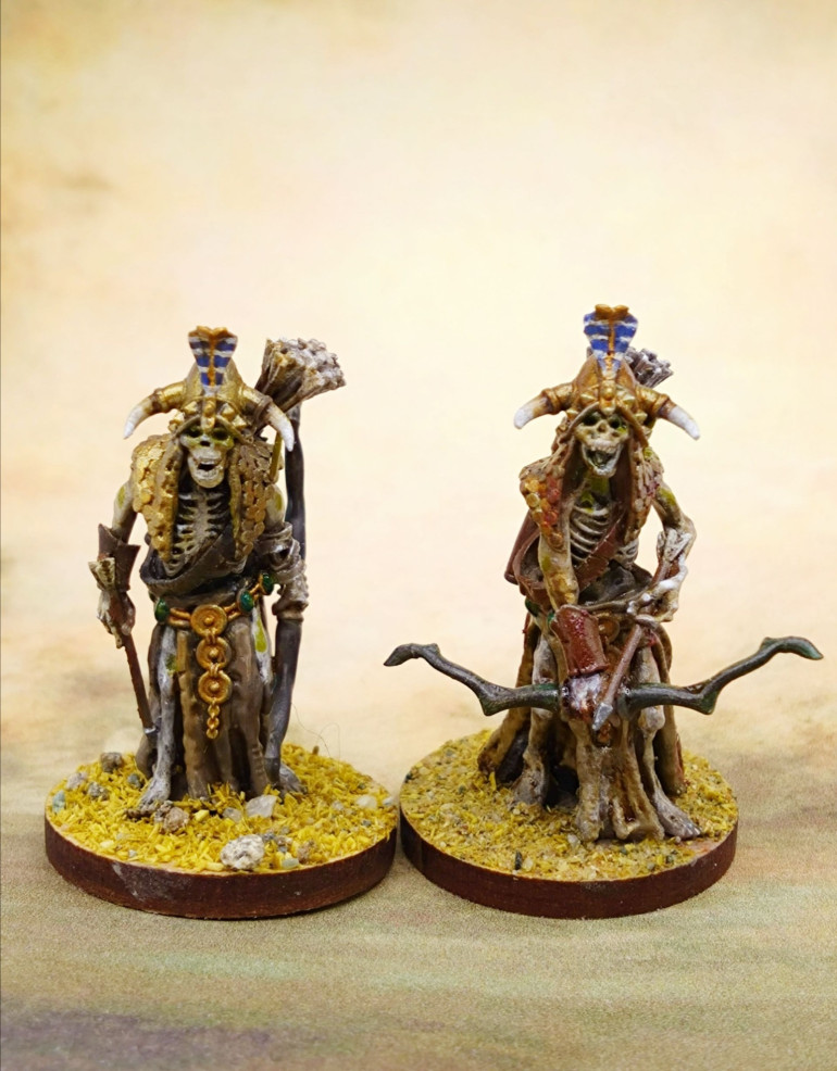 I picked up some 3D printed Knucklebones skellies before I even got the book, confident that if any skeletons in the game didn't actually have a ranged attack I would find a way to crowbar them into the game.