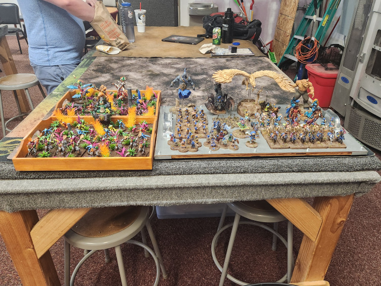 Seeing forces I painted facing off feels weird 