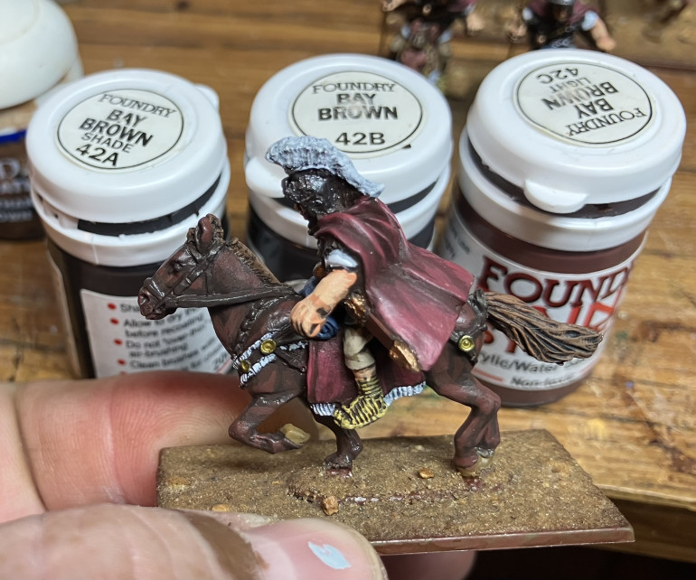 I’m not adding markings to these horses. I rarely do for massed armies, although being praetorians I am tempted…. 