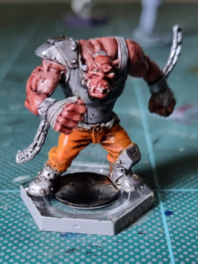 My MVP for the convict team Brickbat Vognar, a nice straightforward paint. Really like how he came out.