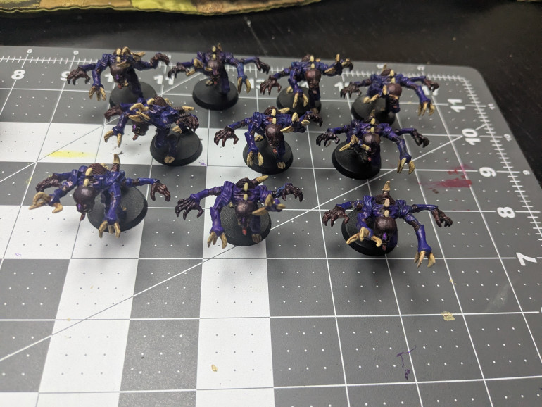 See if you can find the three freshly painted models in amongst the 30 year olds