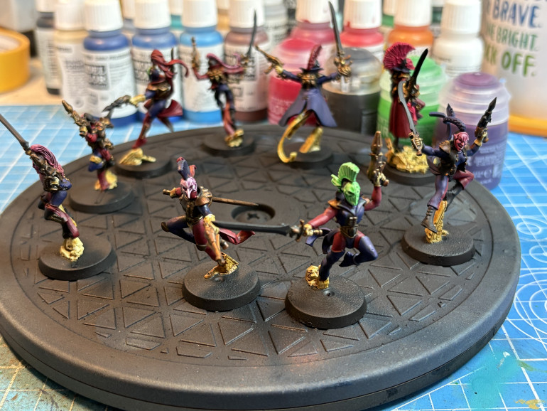 Harlequin troupers WIP