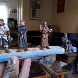 Templars, Monks and Priest Painted