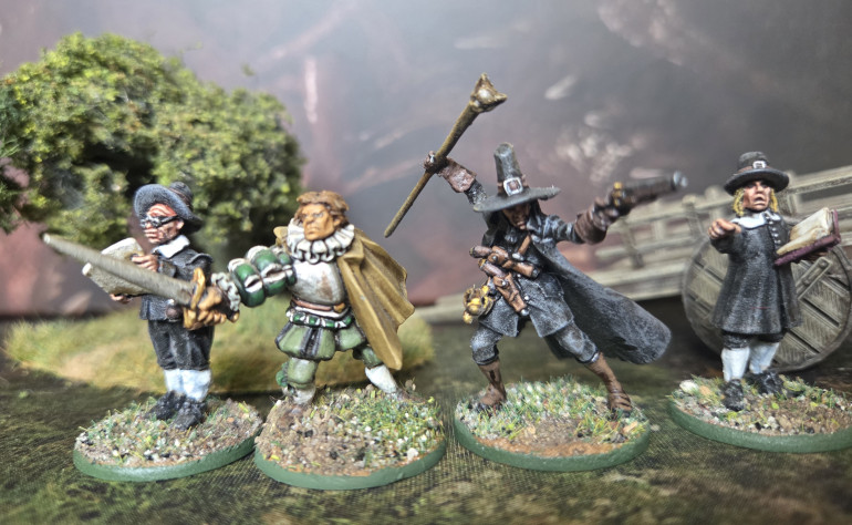 Along with two of the newer figures (fantastic models from Bloody Miniatures) I painted at the same time as Solomon due to the common colours.