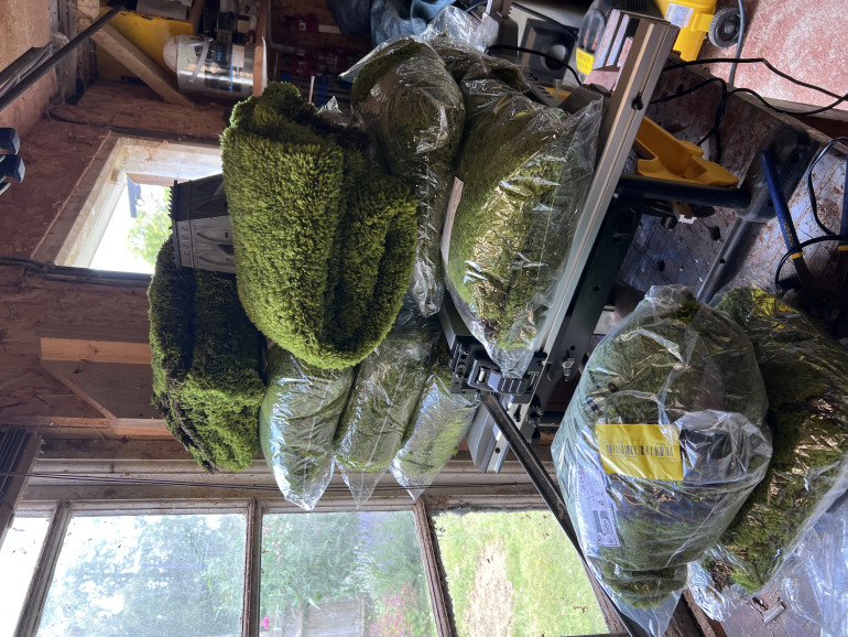 I’ve got 10 now. That’s enough for 10 metres by 2 metres or expressed in sensible measurement that’s 33 feet by 6 feet. 39 feet if you count the water area.