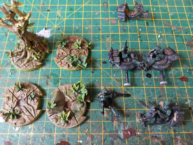 More david sheff 3dprints. Some lovely death troopers on the weird darth maul mopeds