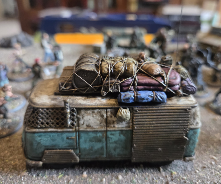 I am going to add some graffitti to the corrugated panel when I find my decals.