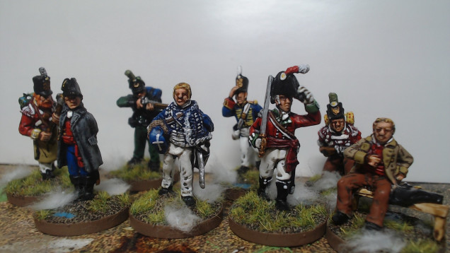 There they are, one warband for Silver Bayonet. All made from bits and pieces I found in my collection, stripped and painted, Irish with a twist and ready for a game.