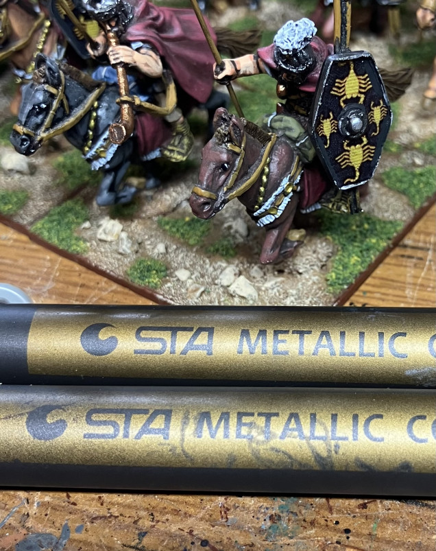 Of cavalry shields….