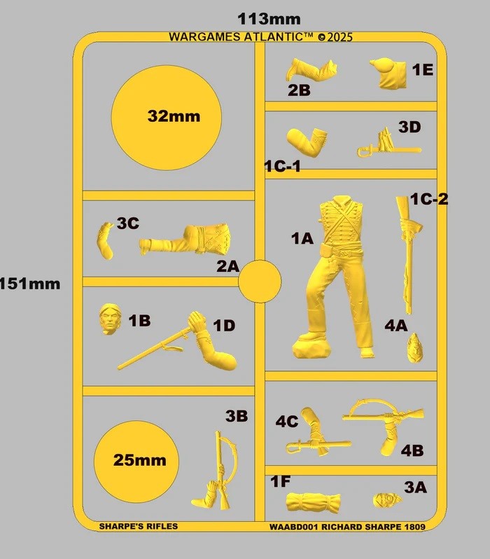 Sharpe Sprue Layout - Wargames Atlantic