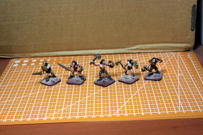 Painted up all the basic colours.