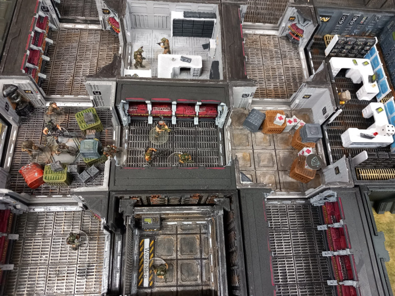 Following a ping Lt voce is found hiding in an.office. but Can she be rescued with so many spitters emerging all around. Meanwhile the Sgt  struggles either the xeno busier as the marines make a break for the computer room 