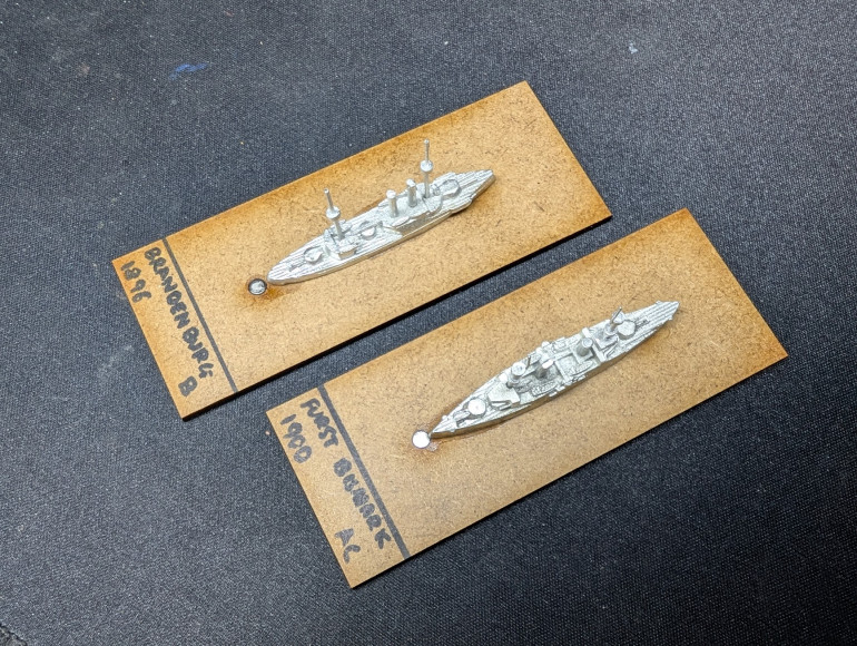 A example of a based up ship along with placeholder markings.