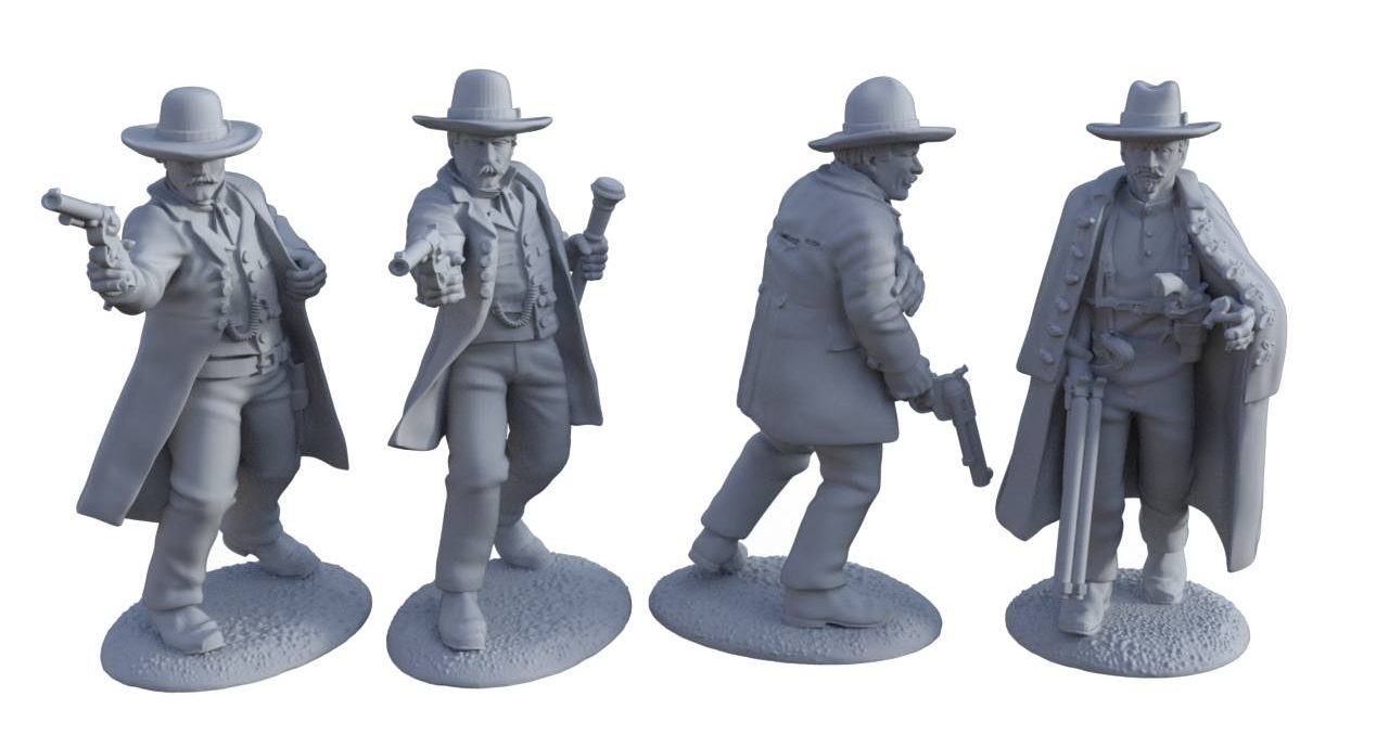 54mm Giants of the Old West - Knuckleduster Miniatures