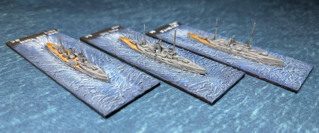 Battlecruisers Von Der Tann, Moltke and Seydlitz