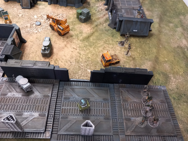 The team enter the outskirts of coney colony in search of the corporate passkey to the ops centre 