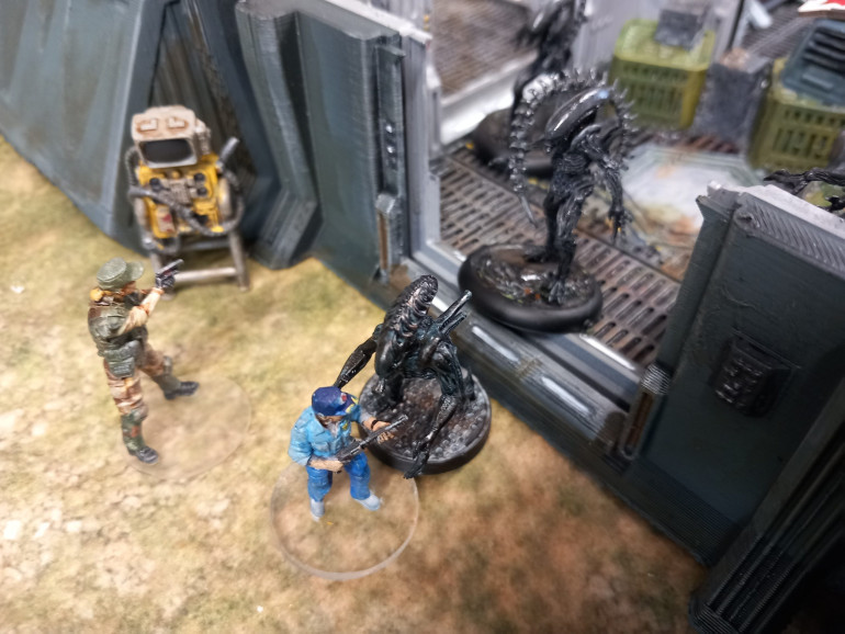 The marshal goes down before one by one the marines are taken out including voce. No marine was going to make it back in the building 