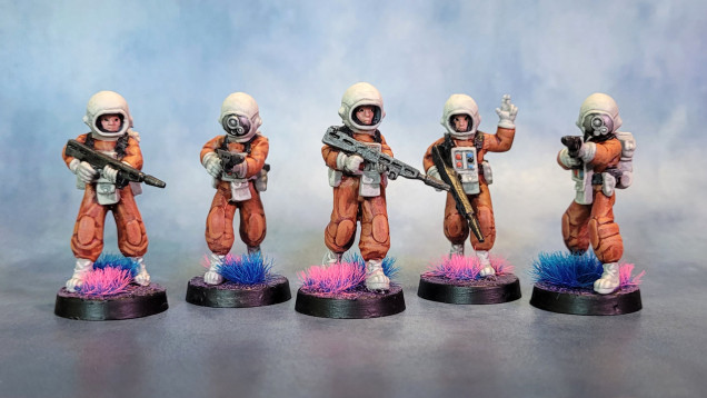 These Colonial Conscripts are a good all-purpose multi-figure unit that can go into almost any force, so I should get a fair amount of mileage out of them.