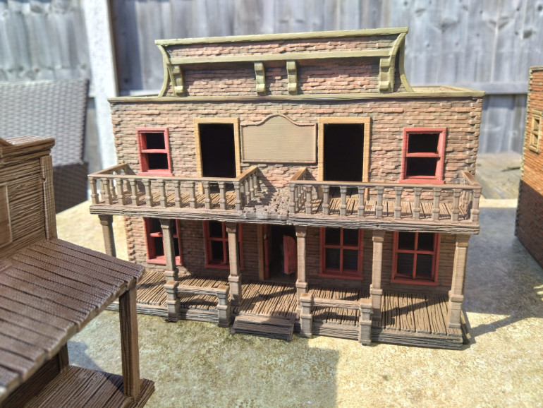 Western town, progress update