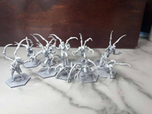 Next up is these gribbly fools, the Reapers! Heads up, when assembling these do them one at a time, All A parts for one, then B etc. Don’t cut them all off and try and guess!!!!