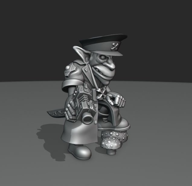 Twitch stream of sculpting Commander progress made