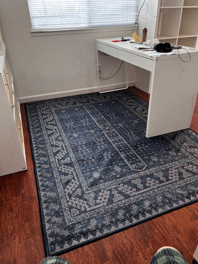 Apparently being excited about getting a new rug is a sign one is an adult. Only took me sixty years to get there.