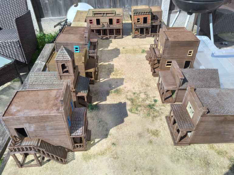 Western town, progress update