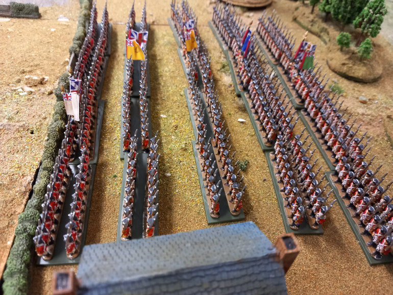 Completed standard redcoats